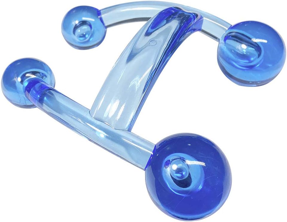 ResultSport Handy Double Massage Tool: Massager for deep muslce and Trigger Point Release. Used for Neck Back, and Foot