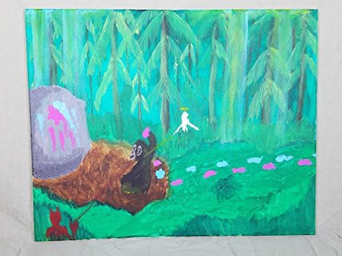 We're all monkeys' monkey, scenic, alternative art, strange art, weird art, freaky art, jungle, good and evil, acrylic painting, 16×20 canva