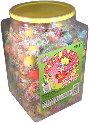 Cry Baby TearsExtra Sour Bubble Gum (Pack of 240)