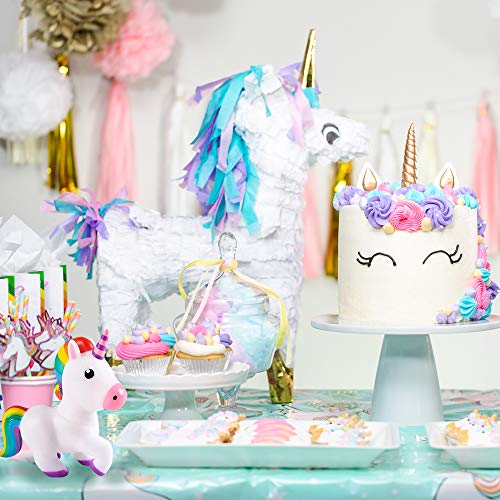 ArtCreativity Squeaking Unicorn Bath Tub Toys, Set of 2, 6 Inch Water