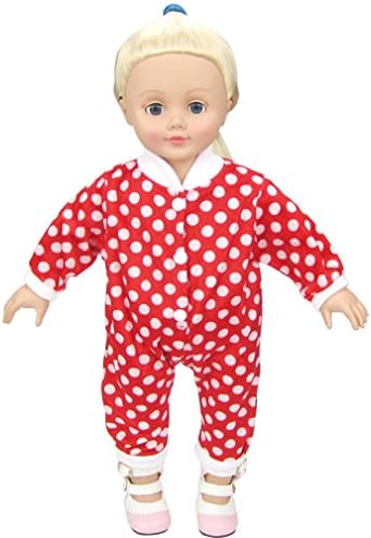 Shero 12-16 Inches Baby Doll's Polka Dot Rompers Red
