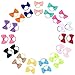 30 Pack: HBY Girls No Crease Ouchless Stretch Elastic Hair Bow Ties Ponytail Holders