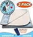 PORKCHOP'S Washable Pee Pads for Dogs, Reusable Pet Pee Pads, Reusable Pee Pads for Dogs, Machine Washable, Waterproof (2) PACK LARGE 23x36, Housebreaking, Incontinence, Quality 4 Layer Protection
