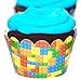 Building Blocks Cupcake Wrappers and Picks 24ct