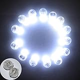 Neo LOONS&reg; 100pcs/lot 100 X White Round Led Flash Ball Lamp Balloon Light long standby time for Paper Lantern Balloon Light Party Wedding Decoration