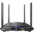 Tenda AC1200 Dual Band WiFi Router, High Speed Wireless Internet Router with Smart App, MU-MIMO for Home (AC6),Black