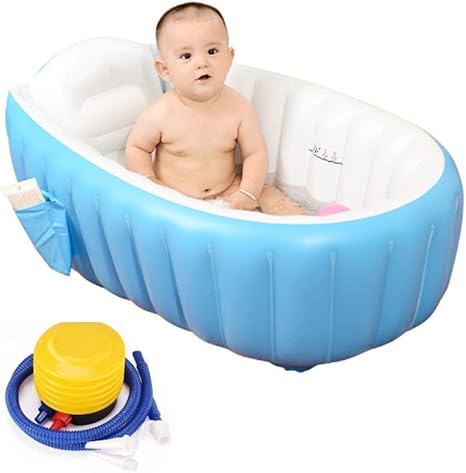 Amazon Co Jp ベビーバス 折畳み式 ポータブルバスタブ 簡易赤ちゃんお風呂 浴槽 家庭用浴槽 簡単 組み立て シャワールームに設置 水風呂 プール キャンプ シャワー アウトドア 赤ちゃん用 家庭用 優れた絶縁性能 人間工学設計 Color Blue ホーム キッチン