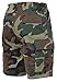 Rothco Tactical BDU Shorts - Rugged Outdoor Hiking Camping Cargos Comfortable - Woodland Camo - Large
