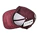 VANCOL Soft Faux Leather Suede Hat Baseball Cap (Wine Red)