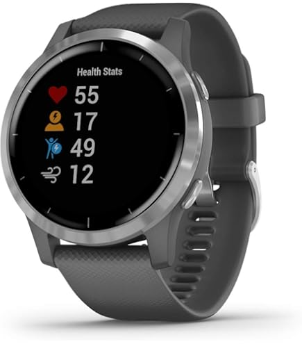 【最終値下げ】GARMIN VENU Granite Blue Silver Garmin Venu Smartwatch, Fitness & Music, Blue Granite with