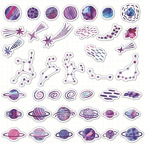 RARVIS 40 PCS Stickers Hand Account Stickers for Teens, Girls, Adults, Waterproof, Cute Notebook Decoration Stickers (20 Available)