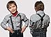 HOLD'EM Suspenders for Kids - 1 Inch Suspender Perfect for Tuxedo -Grey (26