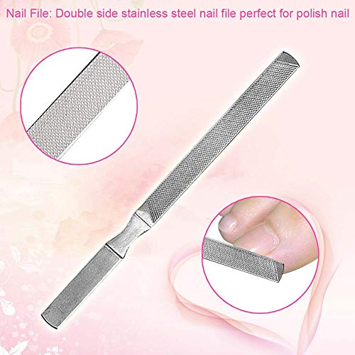 3PCS Ingrown Toenail File and Lifter Set Manicure File Stainless Steel Double Sided Ingrown Toenail Tool with Storage Box - Thumbnail 4