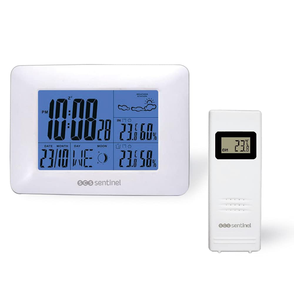 Weather Station - Wireless Weather Station - Indoor Outdoor Weather Instrument - MeteoBase - HCN0066 SCS Sentinel