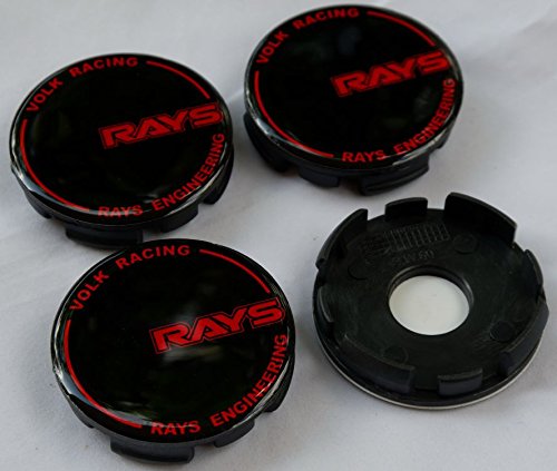 4x Size 60 MM RAY Sticker Logo Wheel Center Hub Caps Cup Cover Rim New ABS