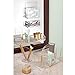 iDesign Clarity Plastic Divided Vanity, Multi-Level Bathroom Accessory Organization, Cosmetic Cup