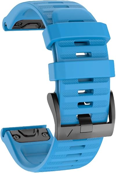 ISABAKE 26mm QuickFit Silicone Watch Strap for Garmin Fenix 7X 6X 5X 3 Enduro