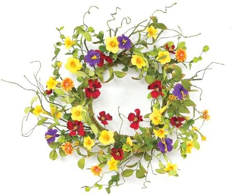 Melrose International Summer Wildflower Wreath