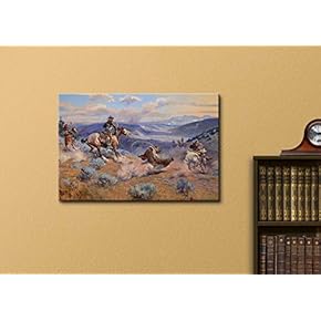 Wrestling the Wild - Canvas Art