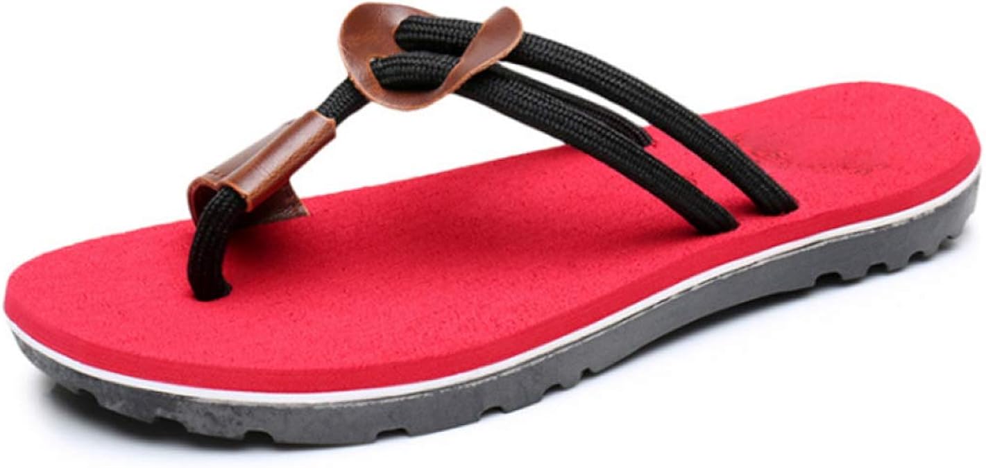 Mens Ankle Strap Flip Flops Soft TStrap Post Thongs NonSlip Beach