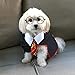 Impoosy Halloween Pet Dog Shirt Puppy Cat Wizard Costume Cute Clothes for Small to Large Dogs Cats Outfits with Glasses (Large)