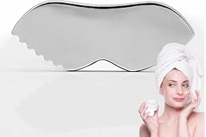 GBBAZU Gua Sha Facial Tools, Upgrade Gua Sha for Facial Skin, Stainless Steel Guasha Massage Tool, Metal Gua Sha Tighten Skin Massage Guasha Beauty Tool, Guasha Beauty Tool for Face Body Eyes Neck