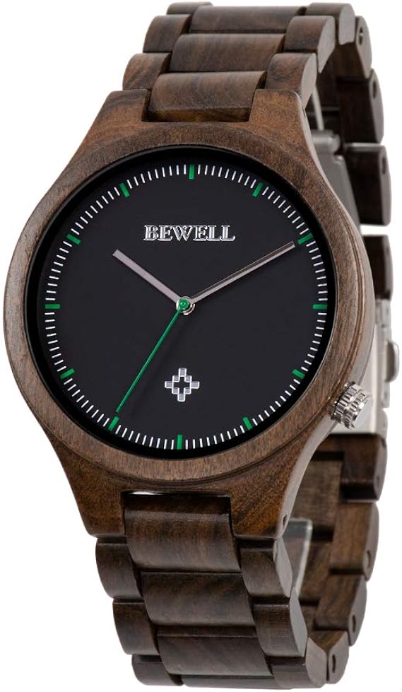 Amazon Skybow 木製腕時計 メンズ ウッドウォッチ 腕時計 木製 高精度 竹の腕時計 入学祝 就職祝 お誕生日 クリスマス プレゼント 贈り物 男性用 おしゃれ 黒檀 メンズ腕時計 腕時計 通販