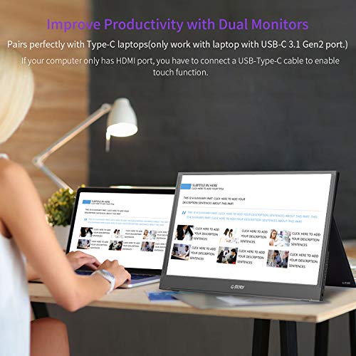 13 3 Inch Portable Monitor G Story Uhd 4k Ips Eye Care Portable Gaming Monitor For Ps4 Ps5 Xbox One Switch Laptop Pc Usb C 60hz Portable Screen With Freesync Hdr Hdmi Dual Speaker Vesa Compatible Pricepulse