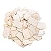 ArtMuseKitsMikash TMO Wood Tags Unfinished Wood Craft Supplies DIY Woodcrafts Blank Wooden Gift Tags Natural Hanging Wood Pieces for Wine,Decor,Wedding(100 Pcs)