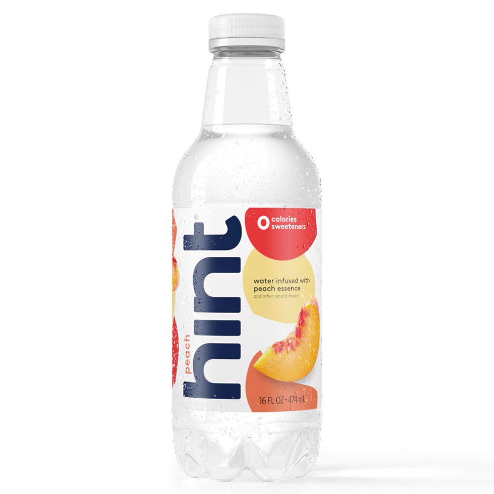 Hint Water Peach (Pack of 12), 16 Ounce Bottles, Pure Water Infused