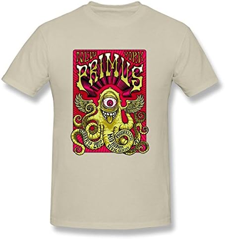 Drovion Men's Black New Rock Primus 2015 World Tour T-Shirt