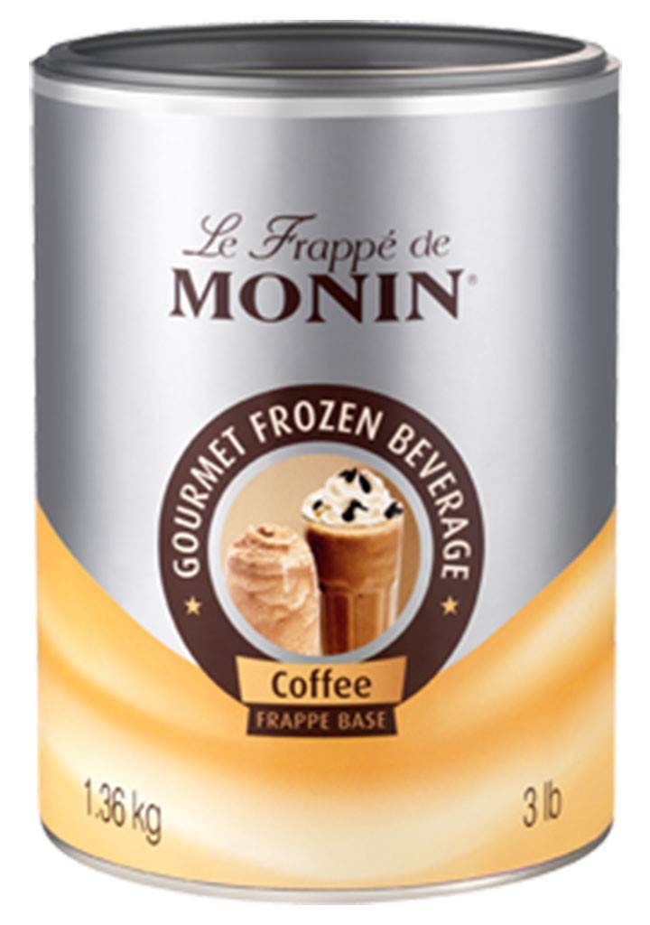 Monin Coffee Frappe Mix 1.36kg Tub Flavour Powder for Coffee Shops