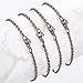 24 Pack Antique Red Copper Cable Chain Necklace Twisted Link Chain for Jewelry Making(24 Inch)