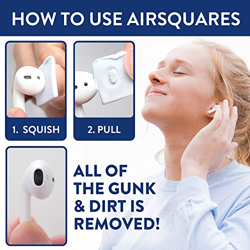 AirSquares Earbud Cleaning Putty for Apple AirPods, Remove Ear Wax