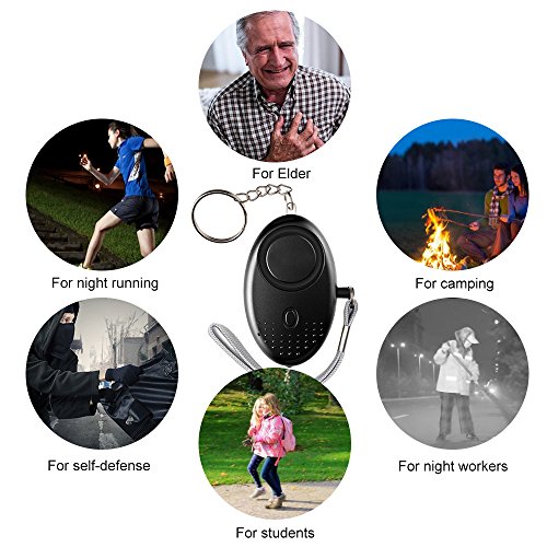 6 Walmeck+Personal+120+130dB+Keychain+Flashlight