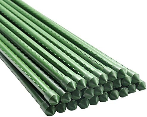 Btsd Home Garden Stakes 5 Ft Steel Plant Stakes Sturdy Tomato Stakes Pack Of 25 Amazon Sg Lawn Garden