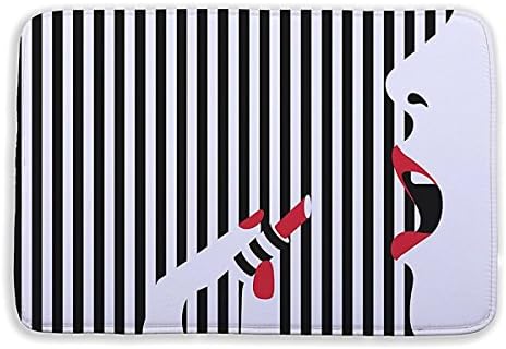 Multi Patterns 3D Printed Anti-slip Bath Rugs Anti-bacterial Soft Bathroom Mat Bathroom Carpet for Kids Safety with Memory Foam Fabric 15.7 x 23.6inches (#3)