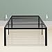 SLEEPLACE 18 Inch High Profile Heavy Duty Steel Slat / Mattress Foundation / Bed Frame, Full