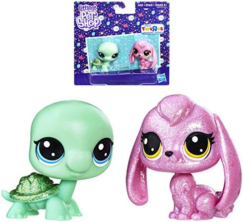Glint Gilturtle &amp; Dazzles Bunnyton, Turtle &amp; Bunny Littlest Pet Shop Pets 2"