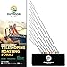 Marshmallow Roasting Sticks,32-Inch Marshmallow Sticks 8 Piece Set, 10 FREE Skewers, Canvas Bag & FREE Recipe EBook, Perfect For Smores & Hot Dogs Over A Campfire, 32