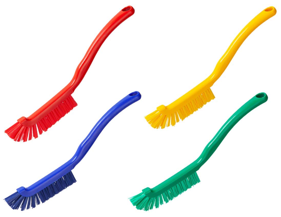 Varivendo Joint Brush 4x Multi-coloured (4 Pack) - Kitchen, Bathroom, Shower - Grout & Tile Cleaner - Polypropylene Handle & Bristles - Heat Resistant Up to 140°C