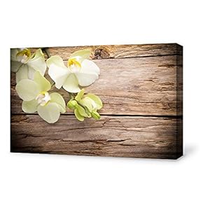 Canvas Wall Art for Living Room,Bedroom Home Artwork Paintings Orchid SPA Backgrounds Ready to Hang - 12x18 inches