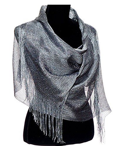 Womens Wedding Evening Wrap Shawl Fringe Prom Weddings Party Evening Scarfs for...