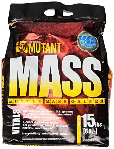 PVL Mutant Mass 6800 g Cookies and Cream Weight Gain Shake Powder by PVL