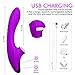 Maison-Market Clitoral Sucking Vibrator Dildo, G-spot USB Rechargeable Clitoris Stimulator Waterproof Clit Sucking Toys with 9 Vibration and Sucking Modes for Women and Couple Play