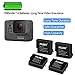 AILUKI GoPro Rechargeable Battery 4 Pack x 1500mAh and 3-Channel Charger for GoPro Hero 5 Black ,Hero 6 Black, Hero 7 Black ,Gopro 2018(Fully Compatible with Original) - Update Version