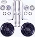 Replacement Wheels For Luggage, DIY Wheels for Most Luggage Quiet and Smooth Wheels Perfect fit for Samsonite Luggage, Rimowa Luggage and Ricardo Luggage(Set of 2)(75×26mm)