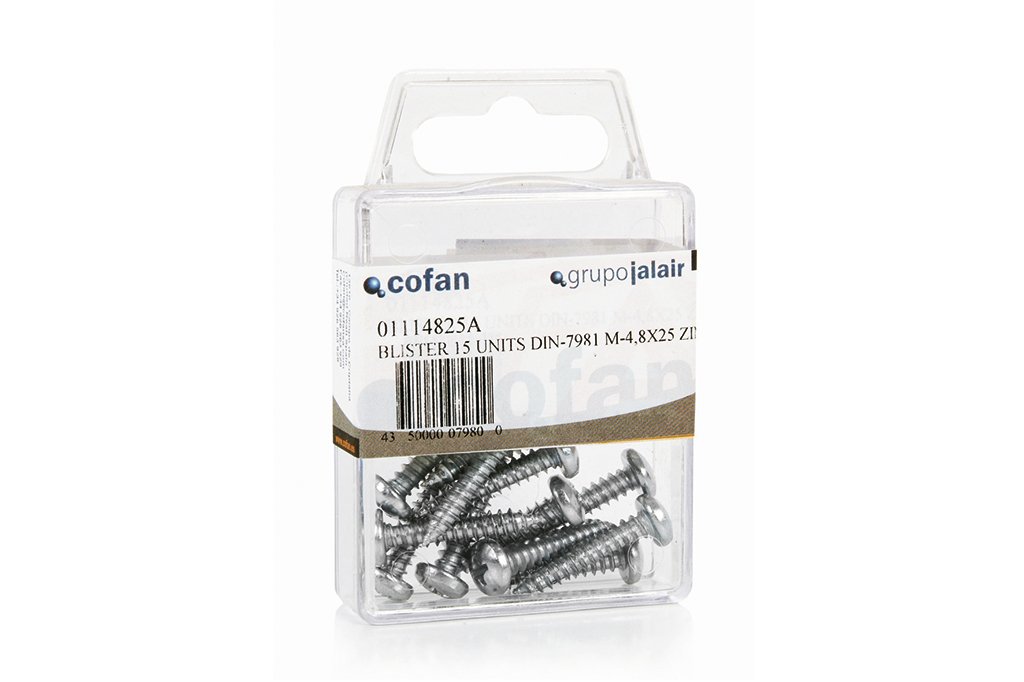 CoFan 01115532 A – Pack of 5 Cylindrical Head Tapping Screw