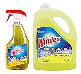 Windex Antibacterial Multi-Surface Cleaner, 32 oz + Refill 1 Gallon Combo