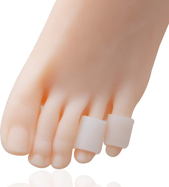 12 Pieces Gel Toe Sleeves Corn Cushion Silicone Pinky Toe